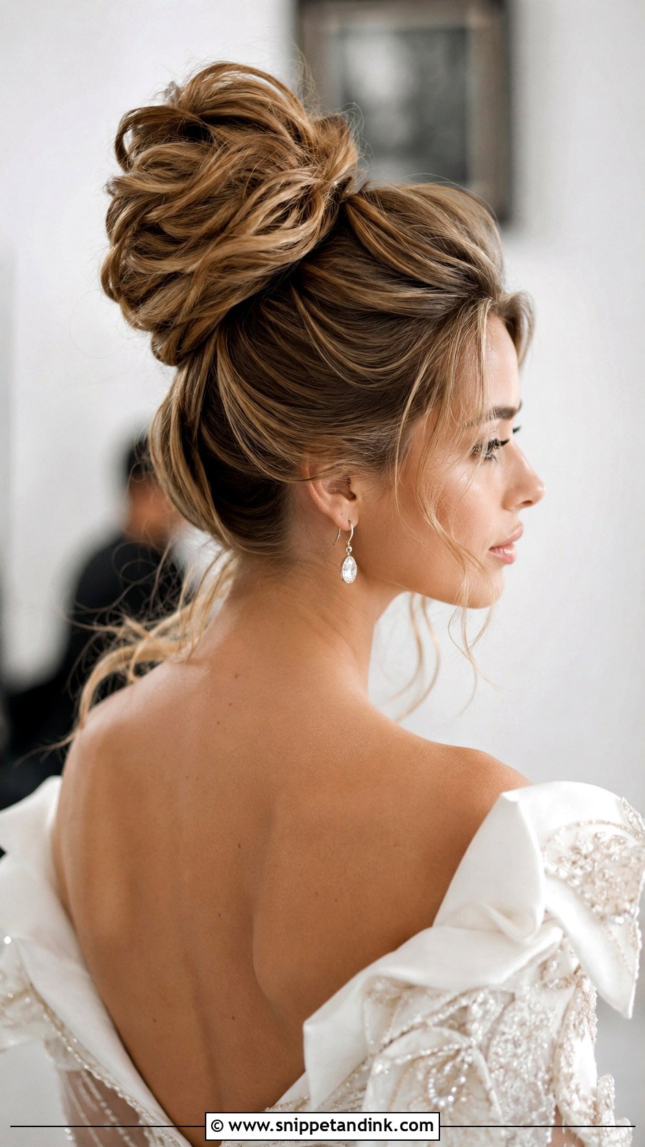 Voluminous Bun for Bride - Snippet and Ink - 35 Bun Hairstyles for Wedding