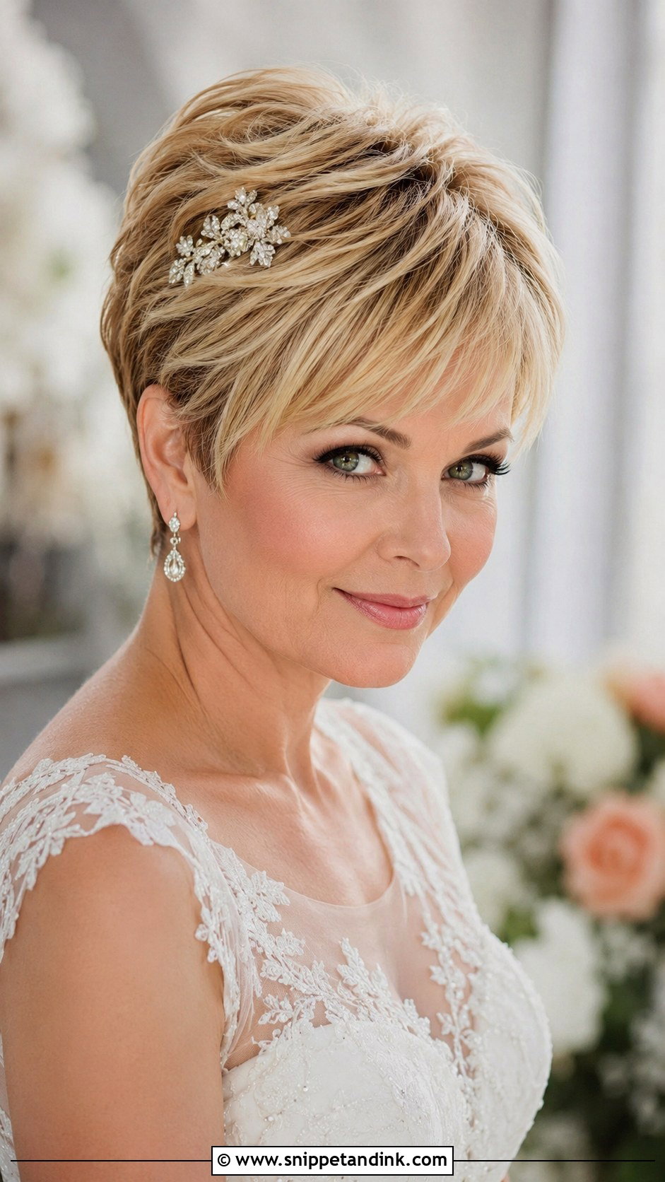 Voluminous Crown Pixie - Snippet and Ink - 20 Pixie Wedding Hairstyles