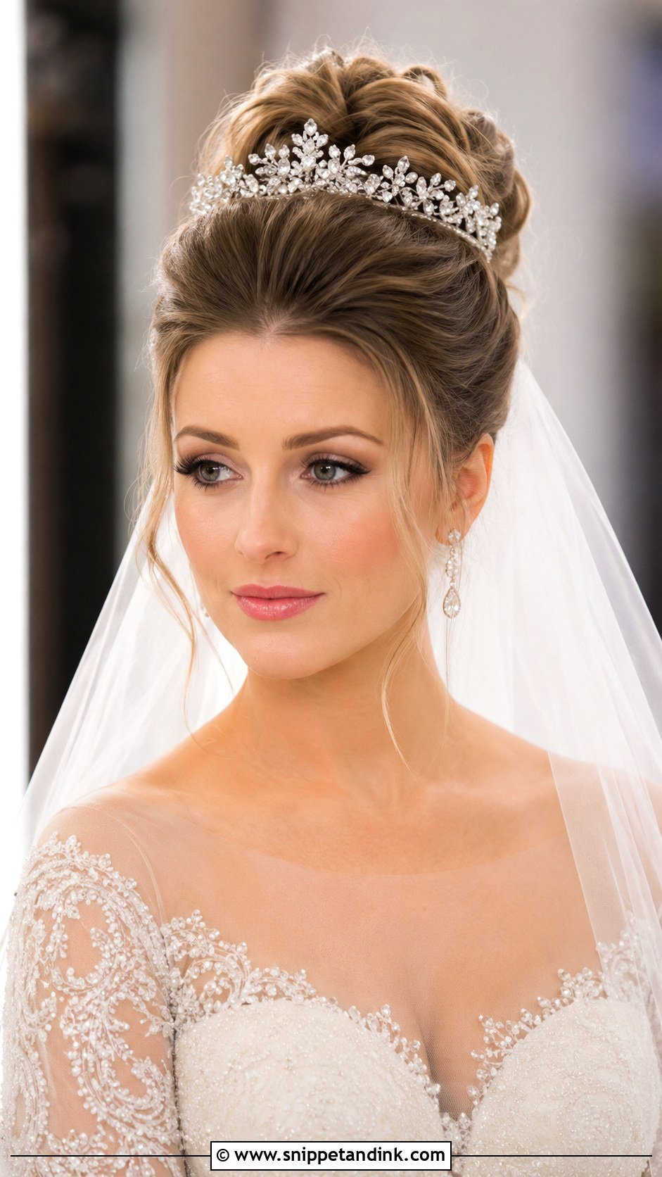 Voluminous Crown Updo Wedding Hair - Snippet and Ink - 25 Wedding Hair Bride Ideas