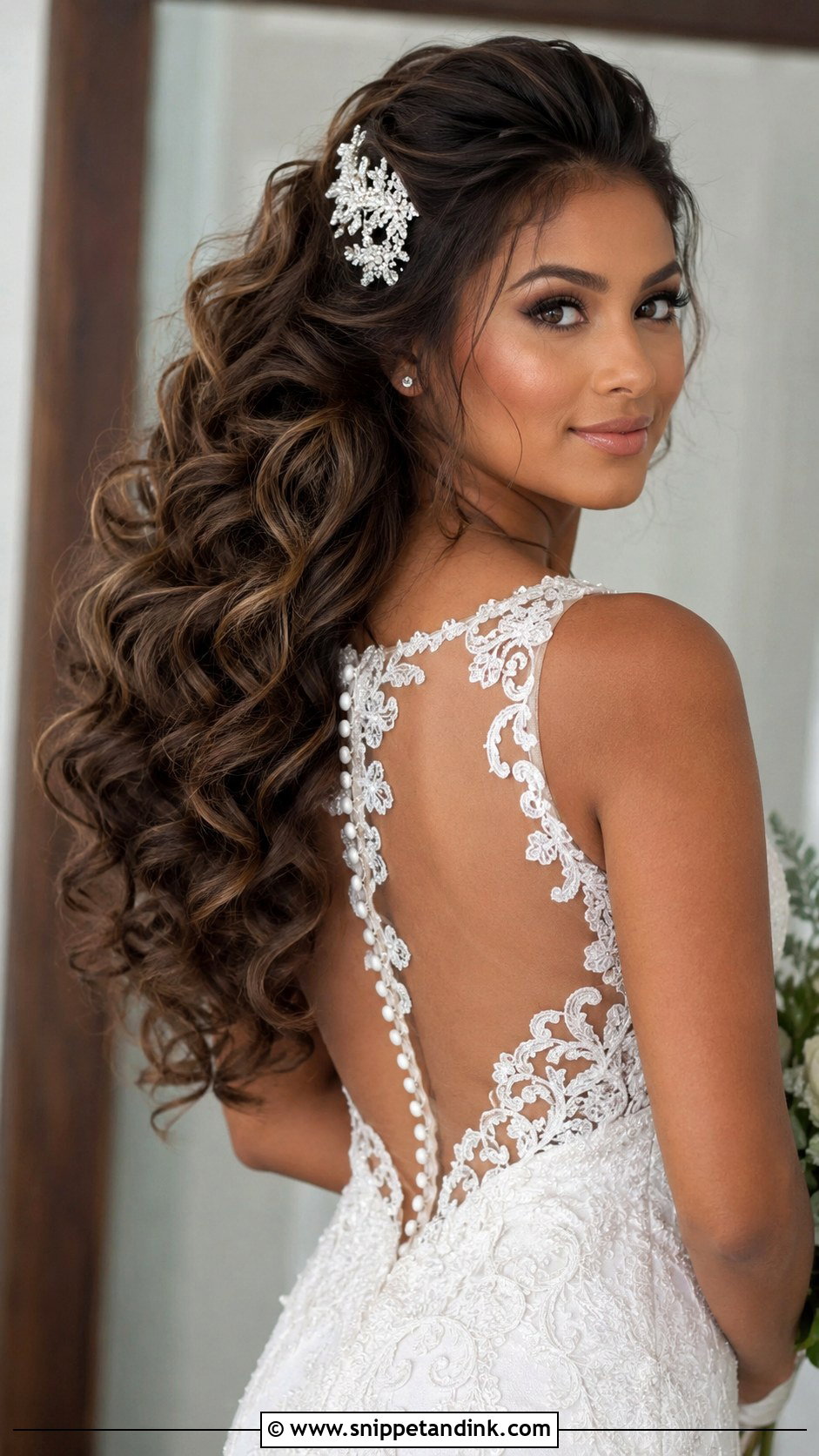 Voluminous Curls Bridal Hairstyle - Snippet and Ink - 25 Bridal Open Hairstyles