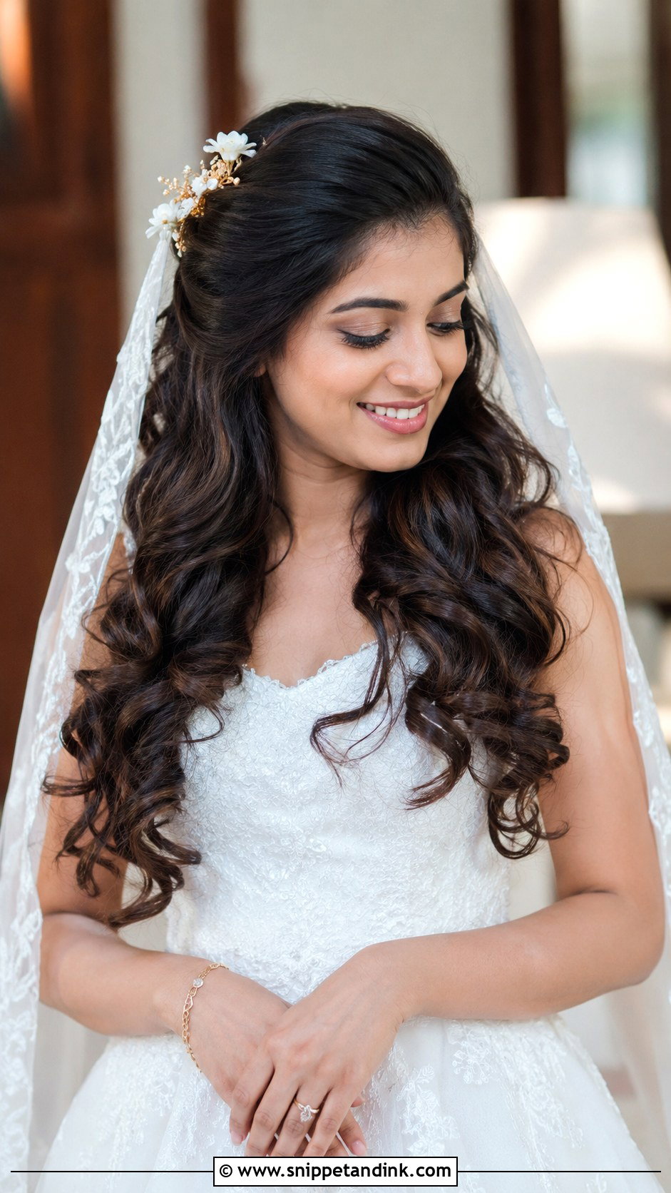 Voluminous Curls For Christian Brides - Snippet and Ink - 25 Kerala Wedding Hairstyle Ideas