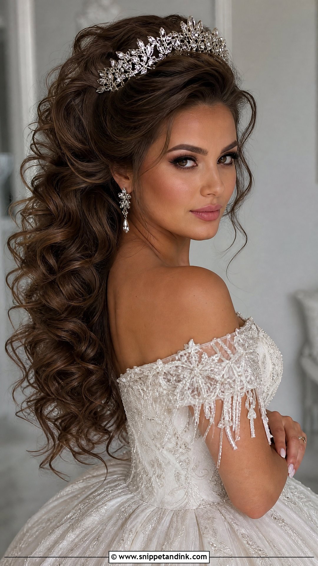 Voluminous Curls Wedding Hairstyle - Snippet and Ink - 20 Open Hair Wedding Hairstyle Ideas