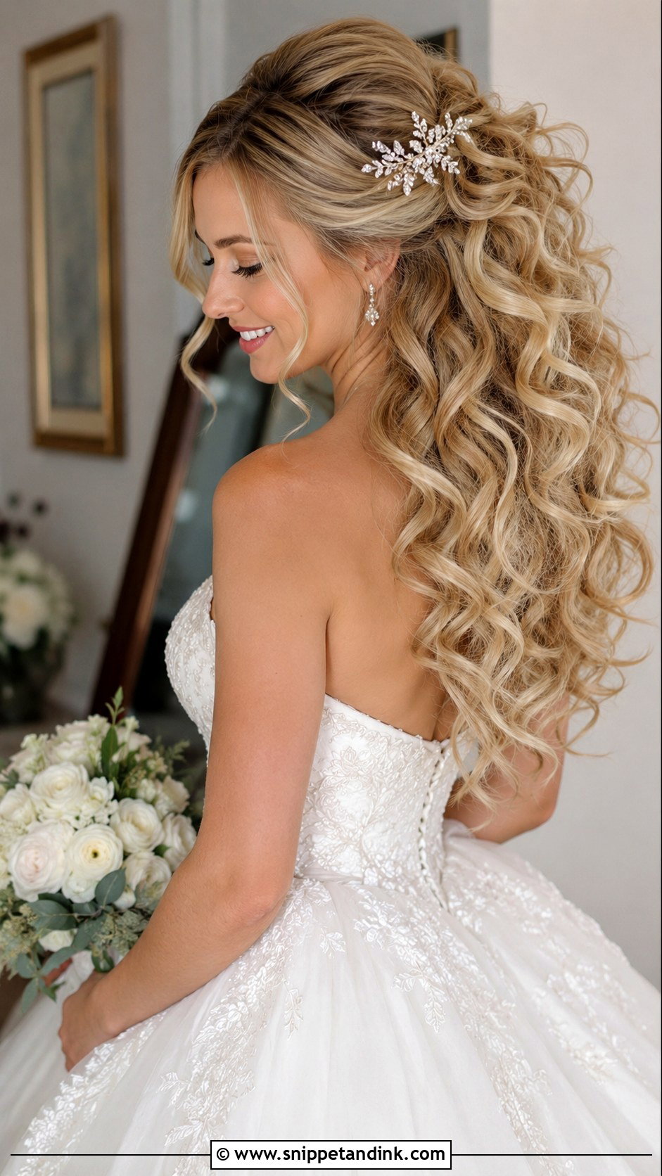 Voluminous Curls Wedding Hairstyle - Snippet and Ink - 20 Bride Wedding Hair Down Ideas