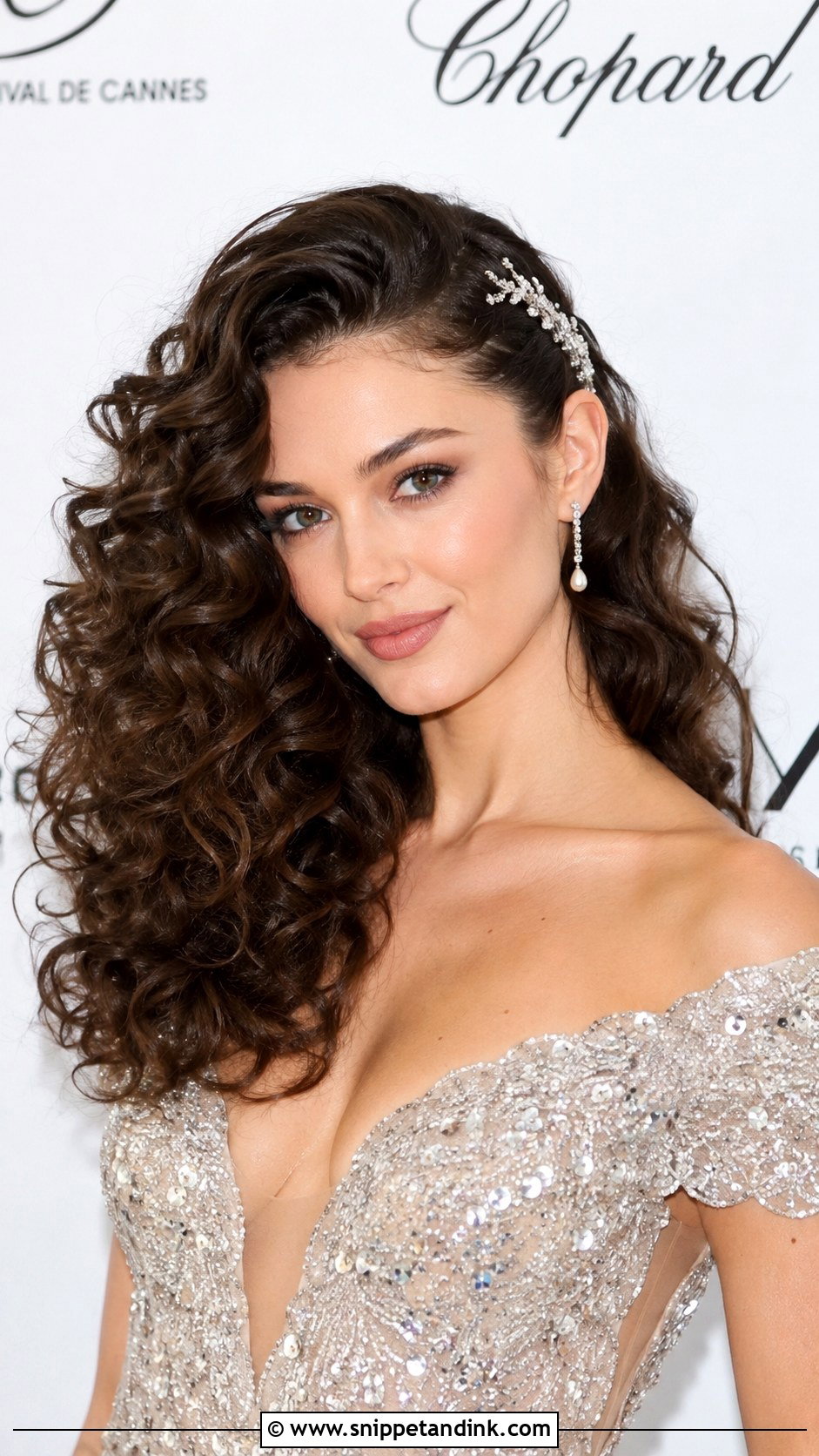 Voluminous Curls With Deep Side Part - Snippet and Ink - 35 Bridal Hairstyles