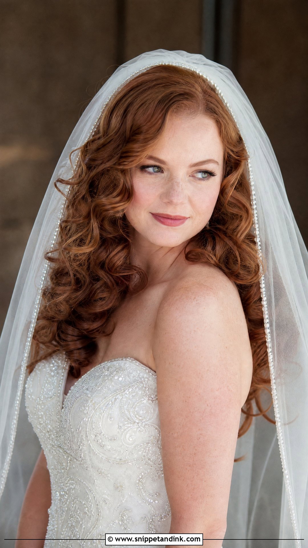 Voluminous Curls With Veil - Snippet and Ink - 20 Big Bridal Hair Ideas