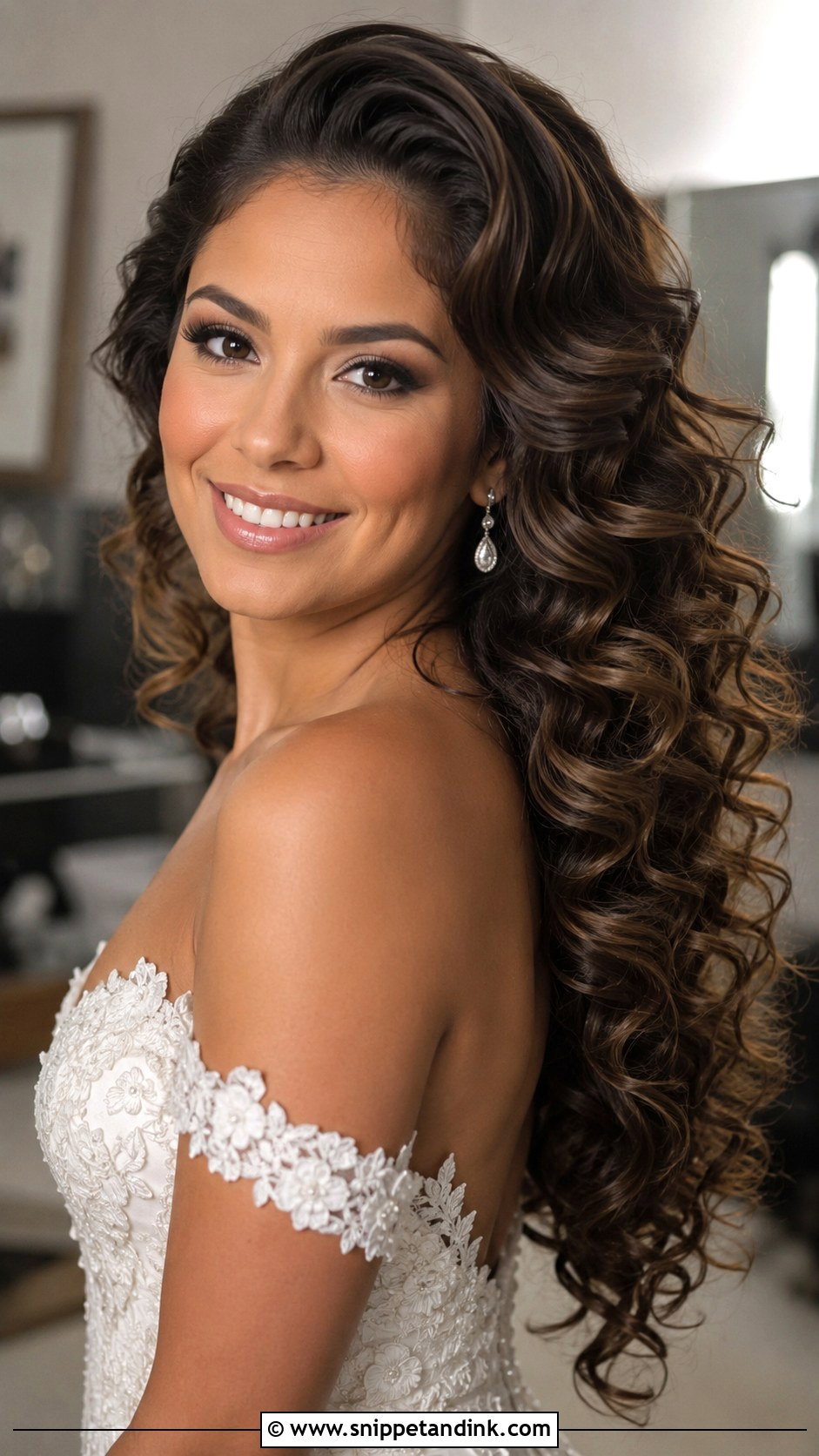 Voluminous Curls for Bride - Snippet and Ink - 25 Wedding Hair for Bride Ideas