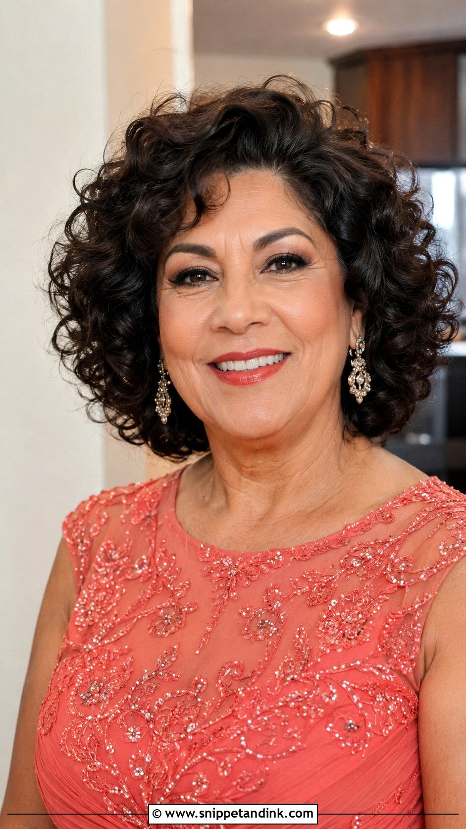 Voluminous Curly Bob - Snippet and Ink - 25 Mother of the Bride Short Hairstyles
