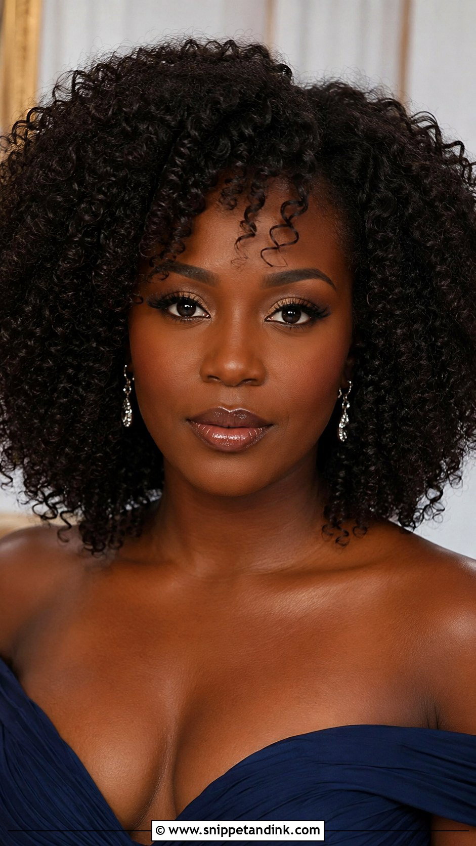 Voluminous Curly Hair Worn Natural - Snippet and Ink - 25 Wedding Guest Hair Down Ideas