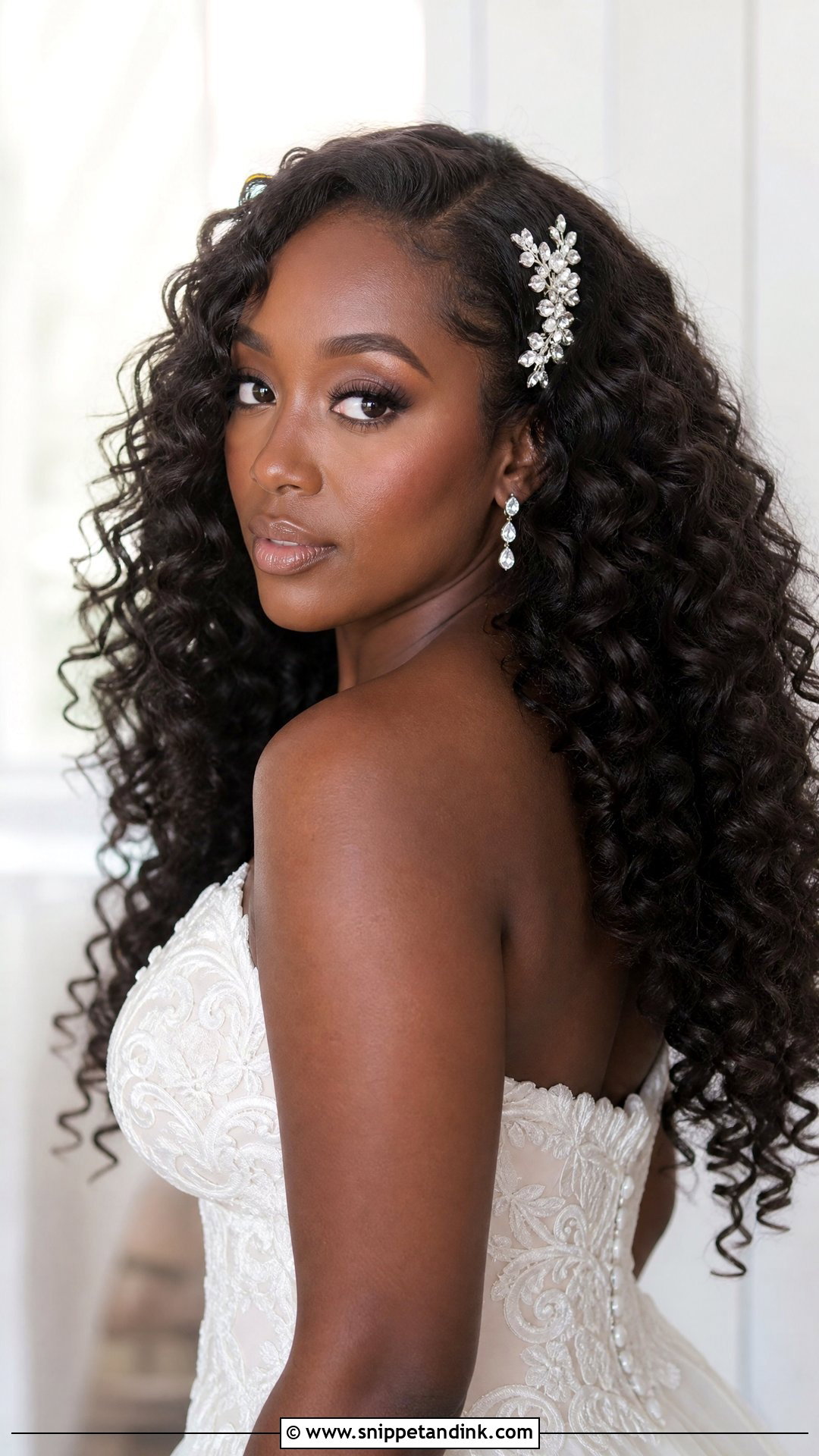 Voluminous Curly Hair for Wedding - Snippet and Ink - 20 Hair Down Styles for Wedding