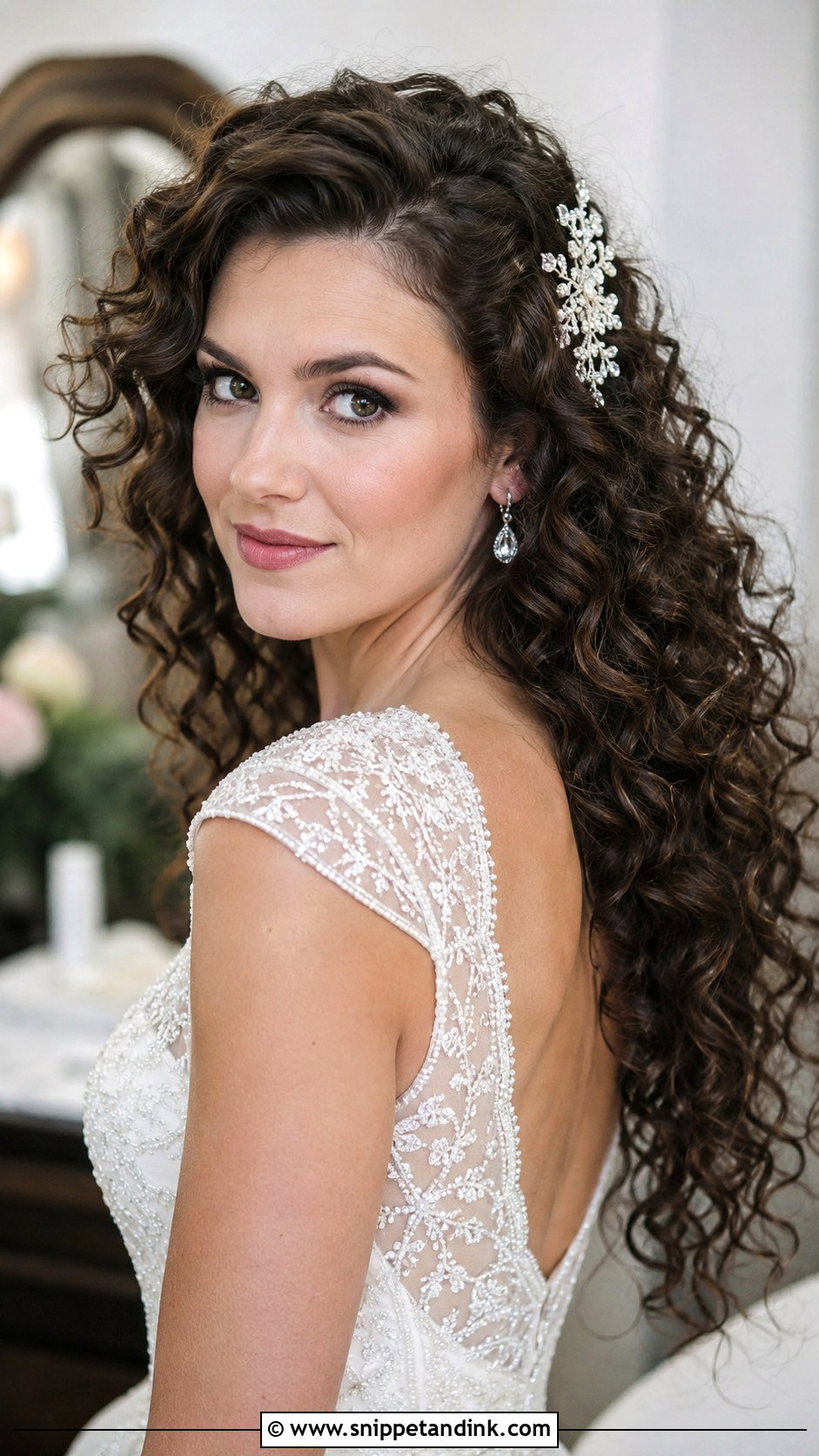 Voluminous Curly Open Hair for Wedding - Snippet and Ink - 25 Open Hairstyles for Wedding