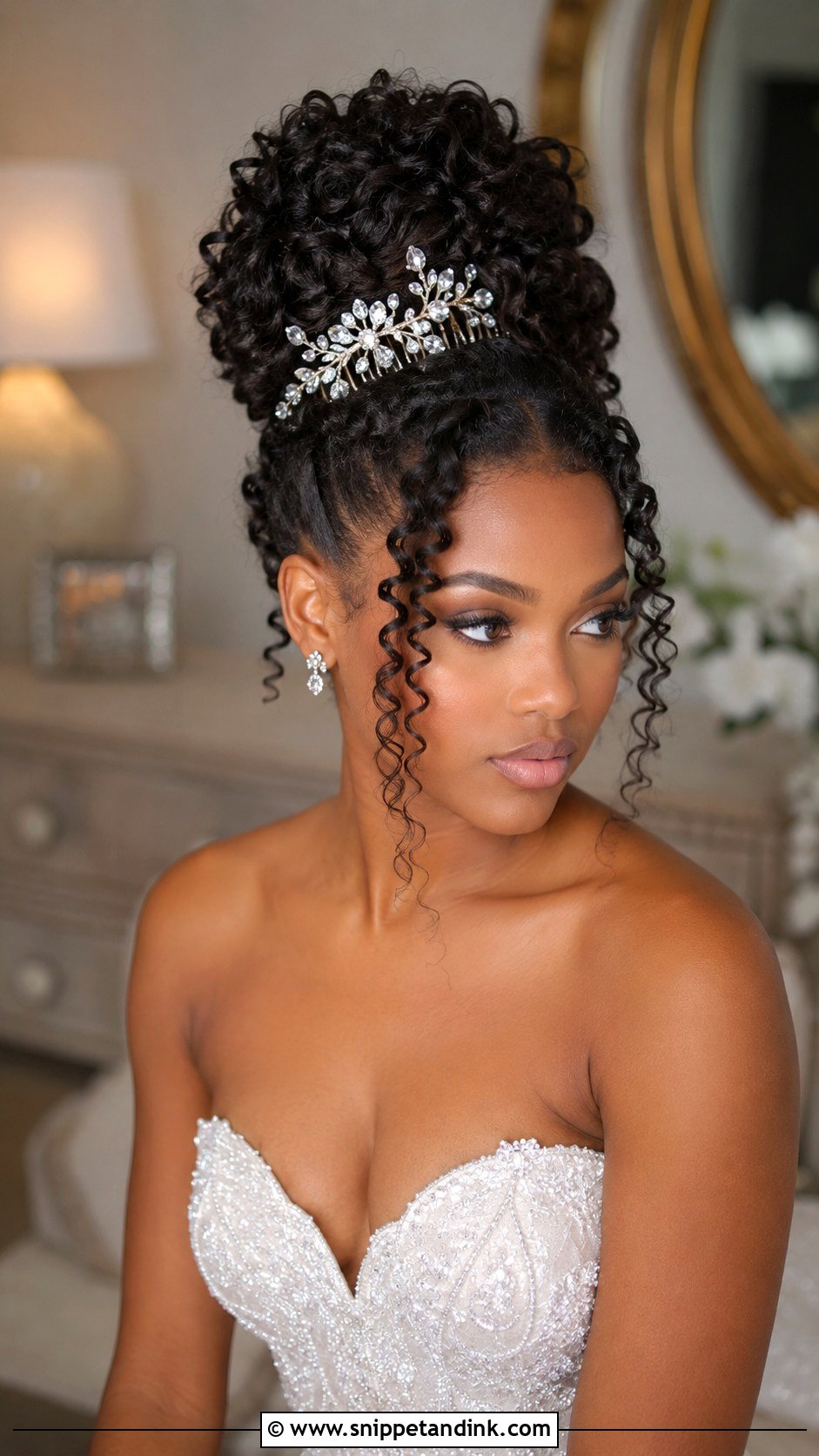 Voluminous Curly Updo - Snippet and Ink - 25 Edgy Wedding Hairstyles