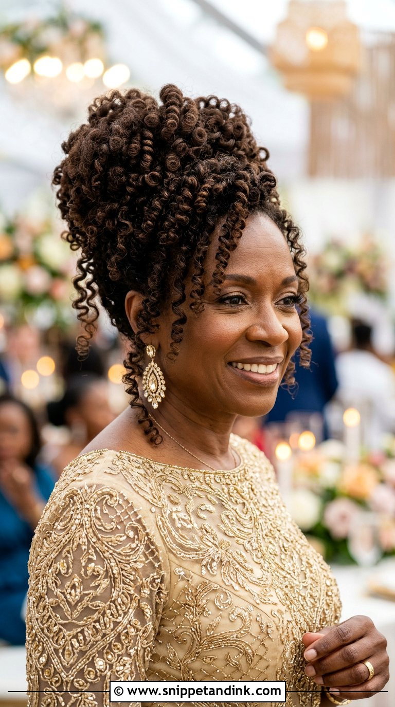 Voluminous Curly Updo - Snippet and Ink - 20 Bride Mom Hairstyle Ideas