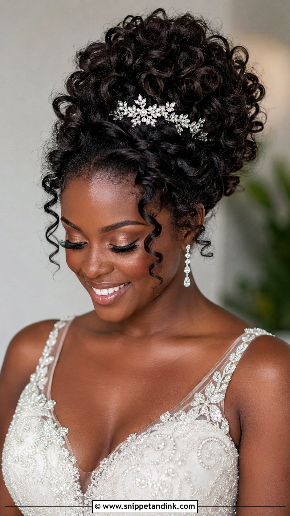 Voluminous Curly Updo - Snippet and Ink - 20 Glamorous Wedding Hair Ideas