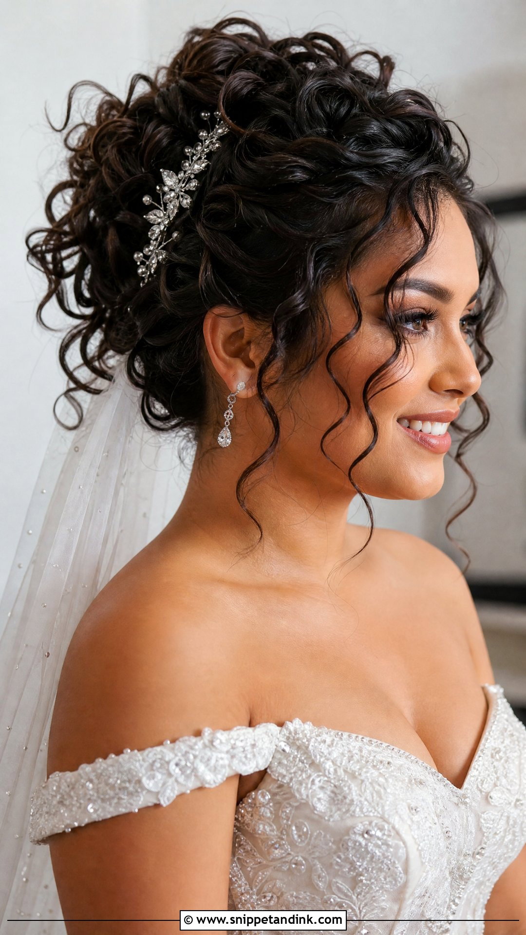 Voluminous Curly Updo - Snippet and Ink - 20 Wedding Hairstyles for Layered Hair