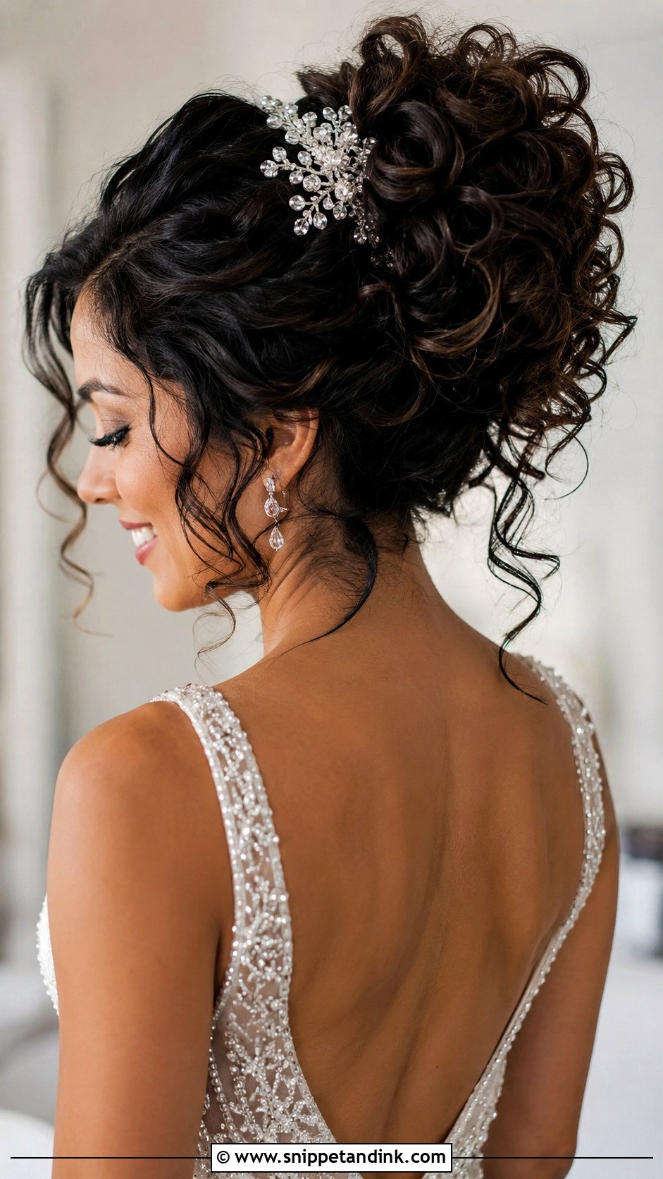 Voluminous Curly Updo for Wedding - Snippet and Ink - 20 Long Hairstyle for Wedding Ideas