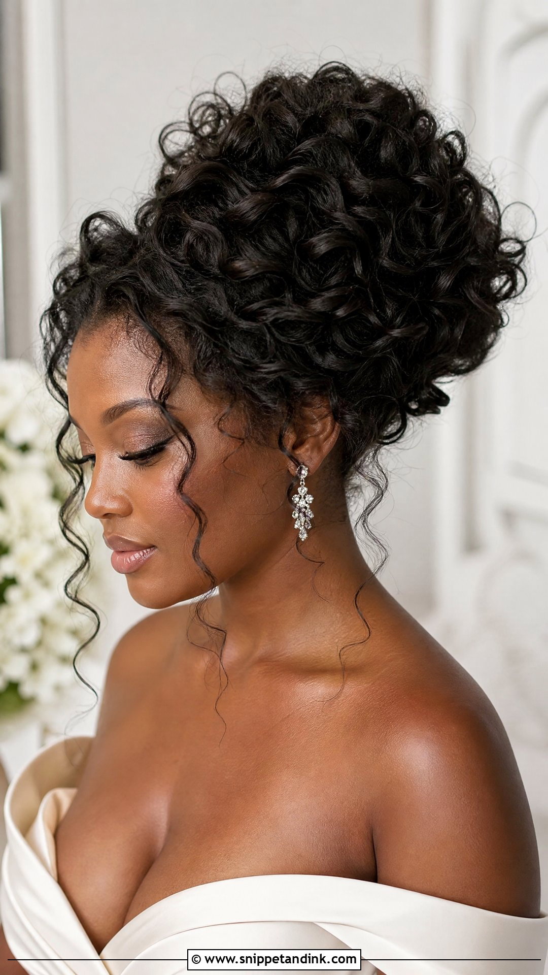 Voluminous Curly Wedding Updo - Snippet and Ink - 20 Voluminous Wedding Hair Ideas