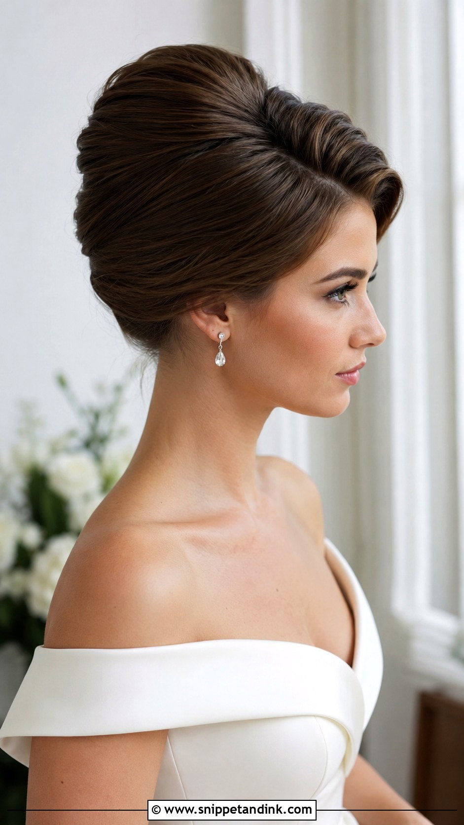 Voluminous French Twist Wedding Updo - Snippet and Ink - 15 Voluminous Updo Wedding Ideas