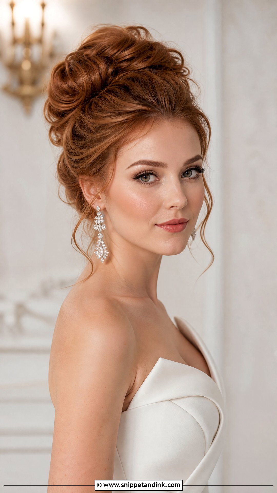 Voluminous High Bun - Snippet and Ink - 25 Bridal Updos for Long Hair