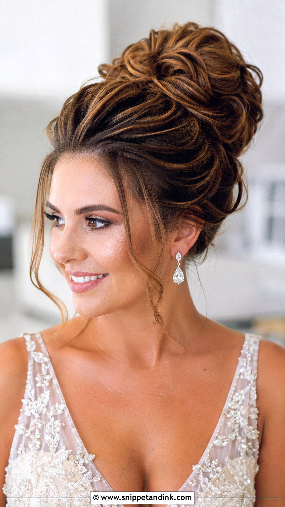 Voluminous High Bun For Wedding - Snippet and Ink - 20 High Bun Hairstyles for Wedding