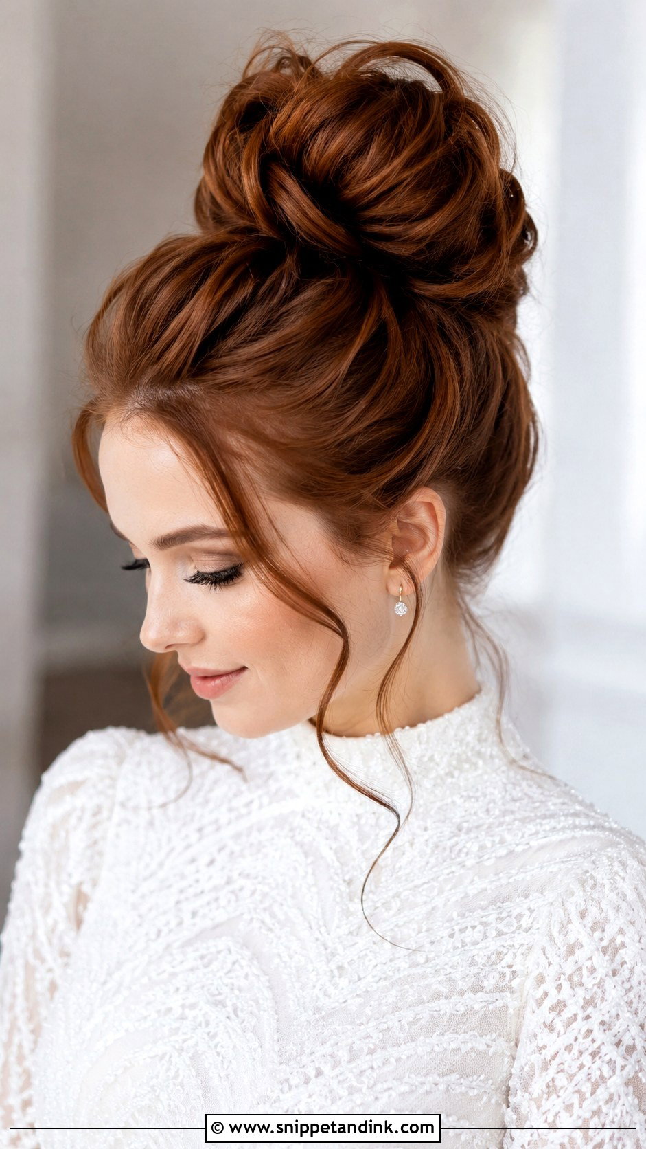 Voluminous High Bun Wedding Hairstyle - Snippet and Ink - 15 Wedding Hairstyles Volume