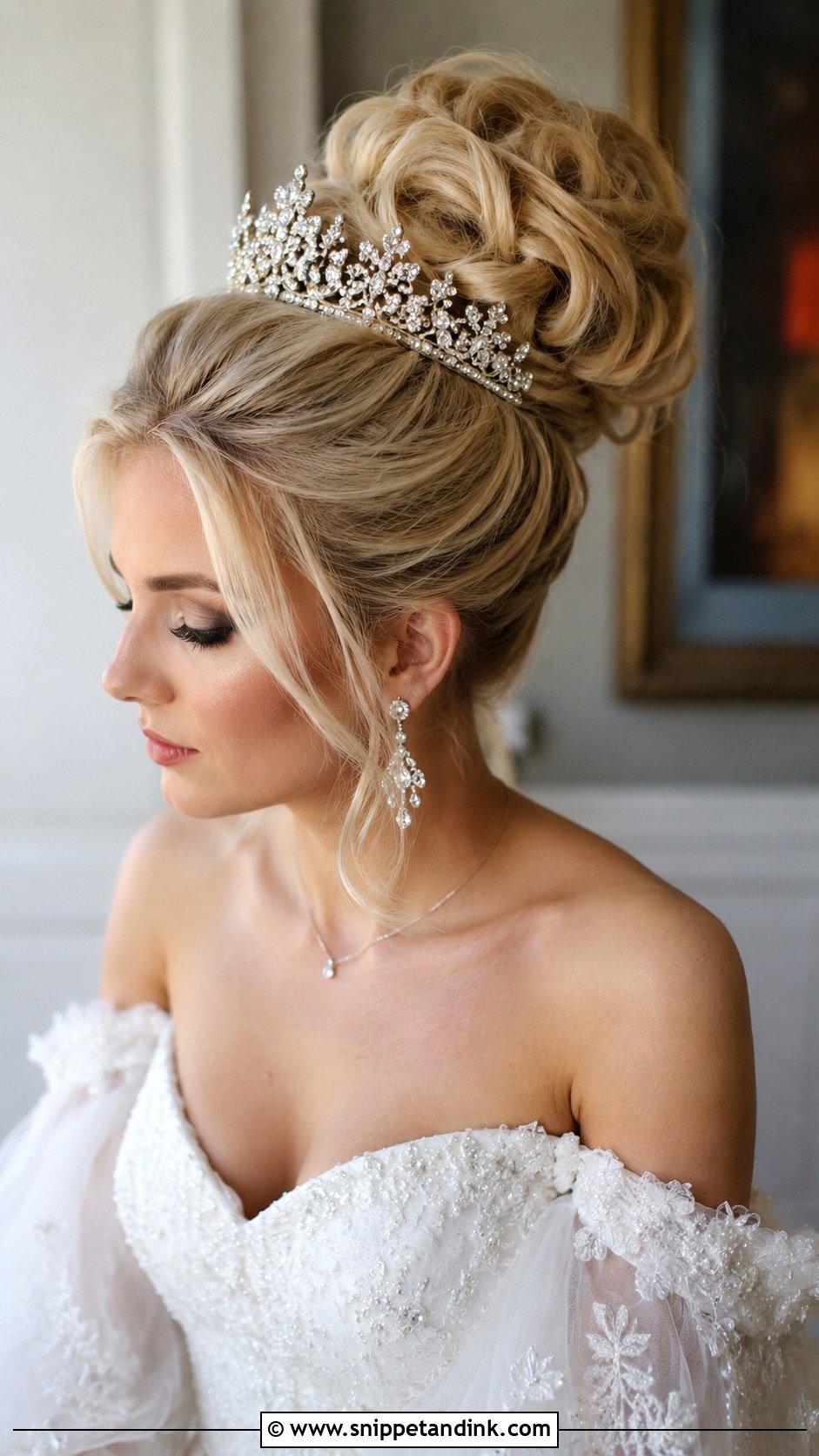 Voluminous High Bun - Snippet and Ink - 20 High Wedding Updo Ideas