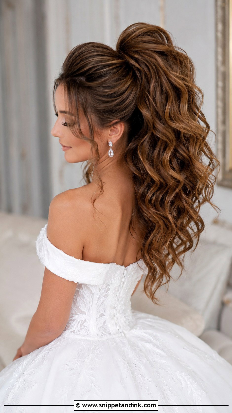 Voluminous High Ponytail Wedding Hairstyle - Snippet and Ink - 20 High Pony Wedding Hairstyles