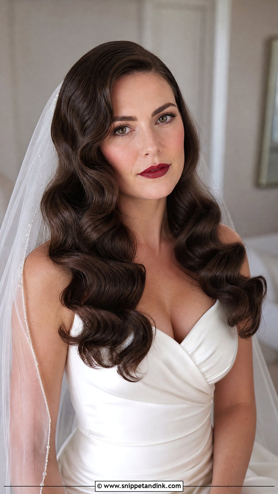 Voluminous Hollywood Waves - Snippet and Ink - 20 Bridal Hair for Long Hair Ideas