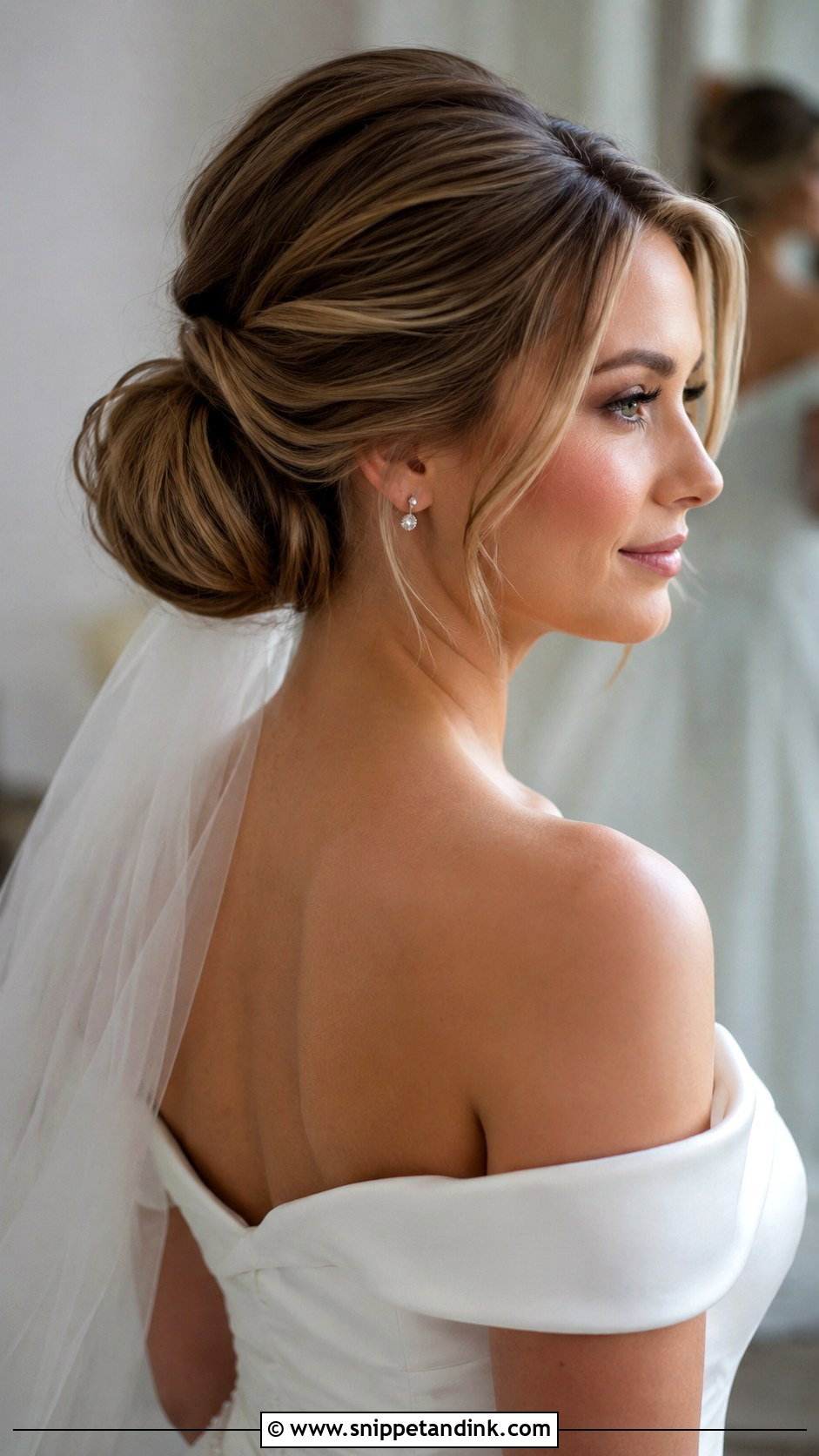 Voluminous Low Bun Bridal Hair - Snippet and Ink - 15 Volume Bridal Hair Ideas
