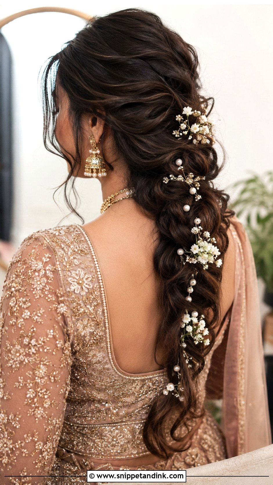 Voluminous Messy Braid - Snippet and Ink - 25 Asian Wedding Hairstyles