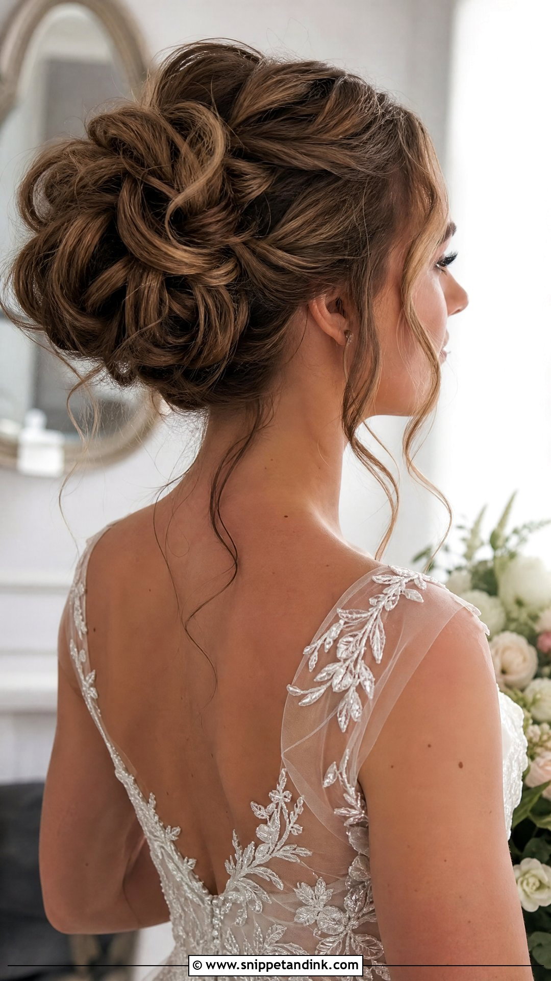 Voluminous Messy Bun Wedding Hair - Snippet and Ink - 20 Voluminous Wedding Hair Ideas