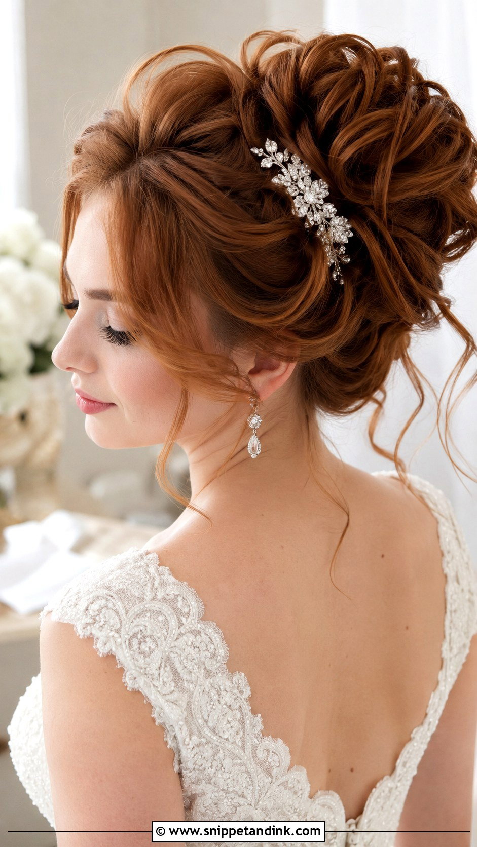 Voluminous Messy Updo - Snippet and Ink - 25 Messy Bride Hairstyles