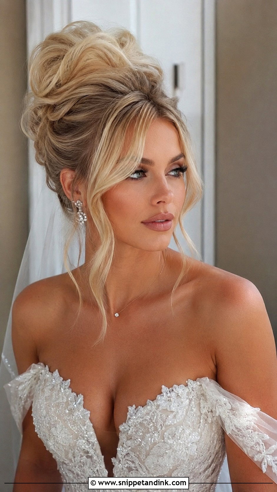 Voluminous Pile High Updo - Snippet and Ink - 25 Wedding Hair Updo Front View Ideas
