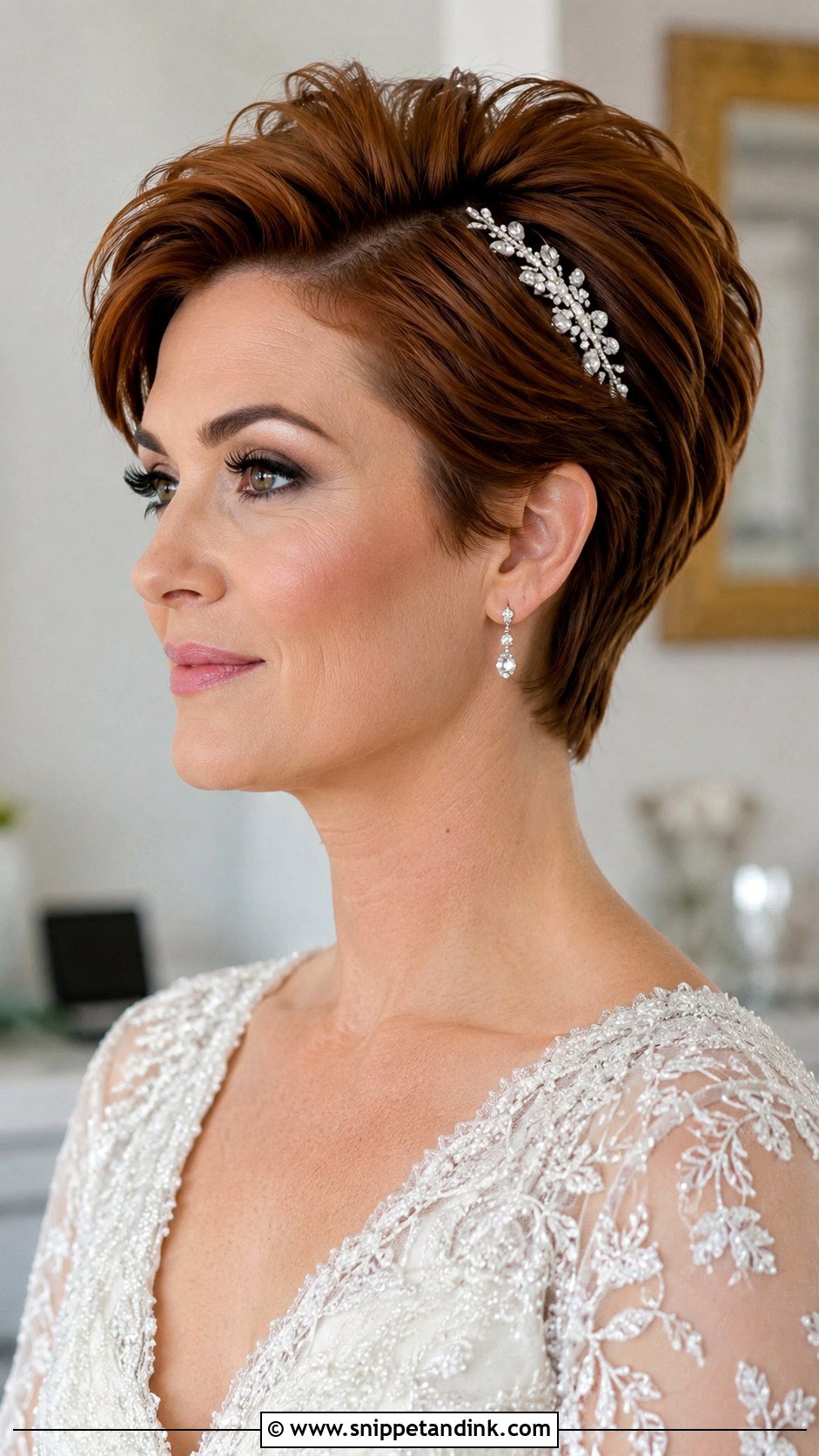 Voluminous Pixie Cut With Crown Lift - Snippet and Ink - 20 Pixie Cut Wedding Hairstyles
