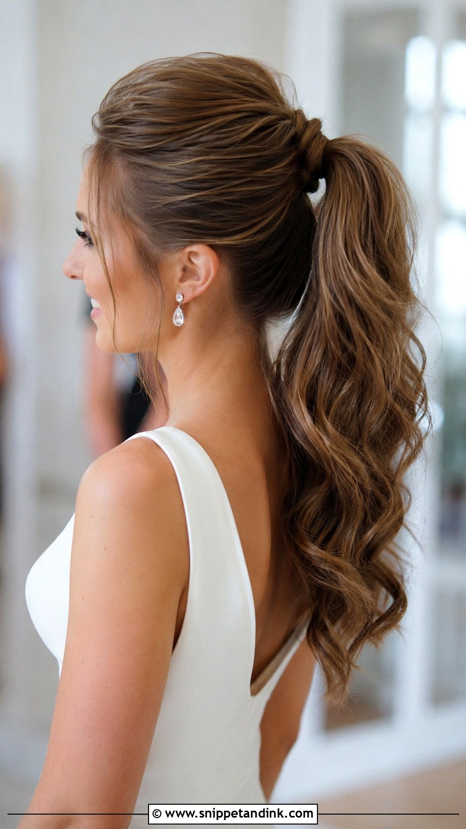 Voluminous Ponytail Blowout - Snippet and Ink - 25 Wedding Blowout Hair Ideas