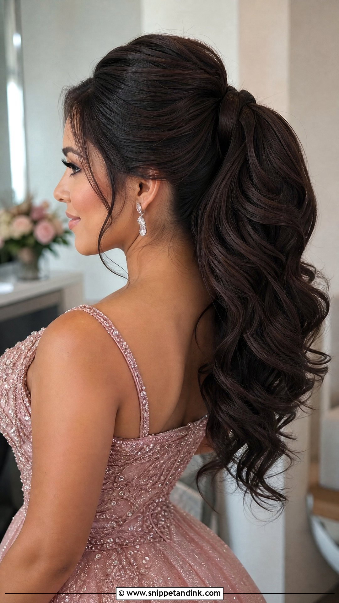 Voluminous Ponytail Engagement Hairstyle For Round Face - Snippet and Ink - 15 Engagement Hairstyles for Round Face