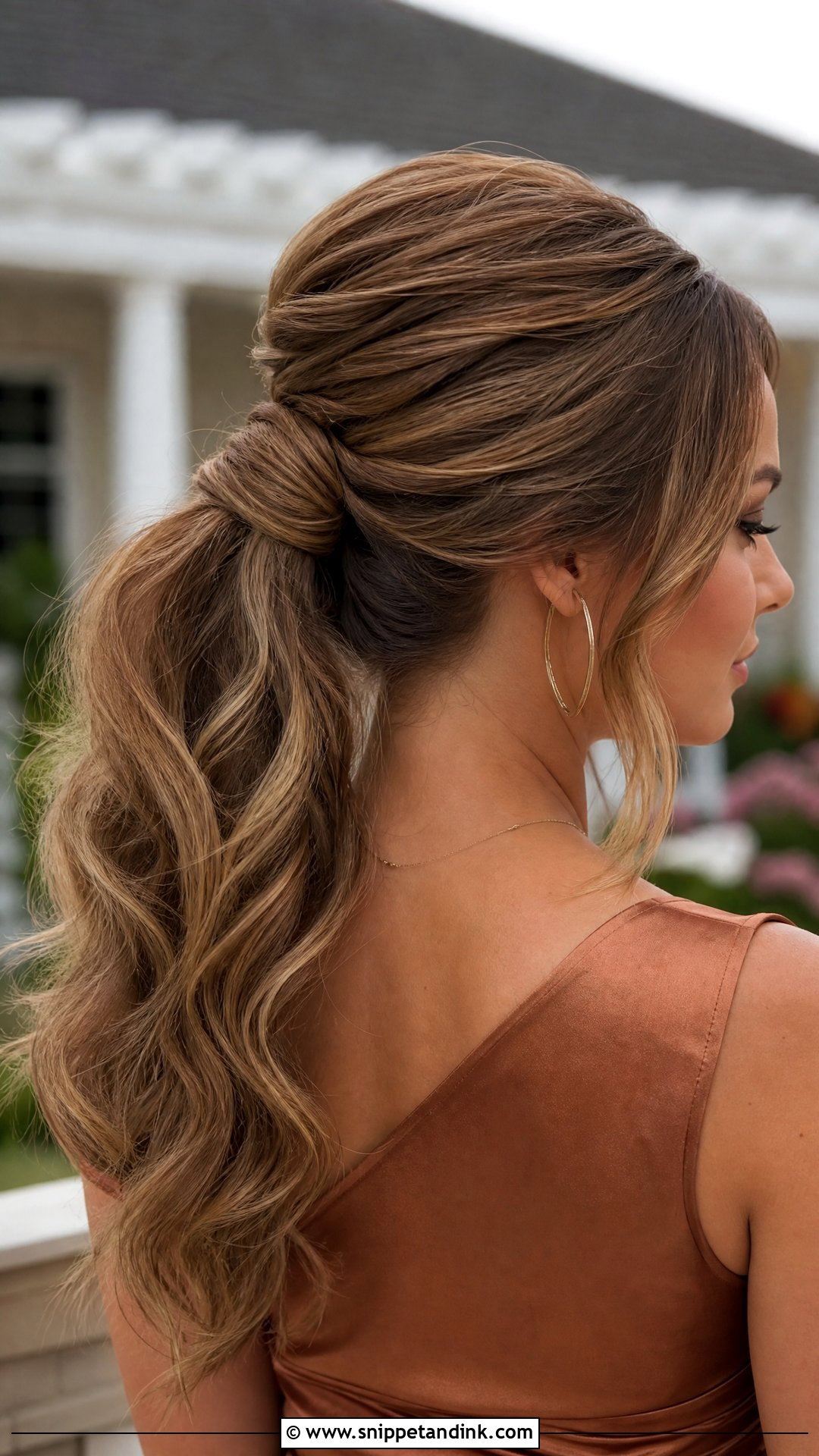 Voluminous Ponytail For Fall Wedding Guest Hair - Snippet and Ink - 15 Fall Wedding Guest Hair Ideas