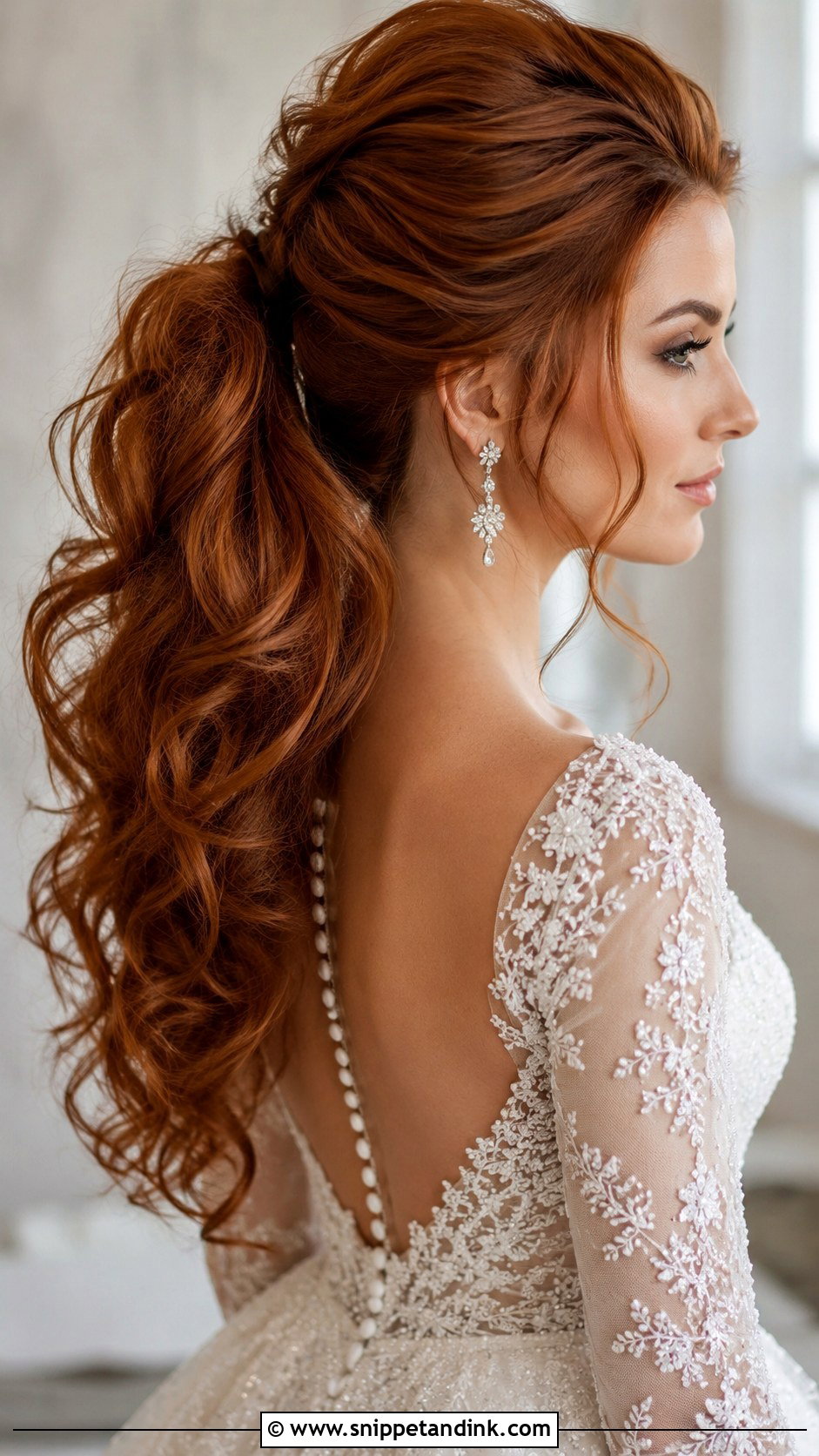 Voluminous Ponytail for Brides - Snippet and Ink - 20 Ponytail Wedding Hairstyle Ideas