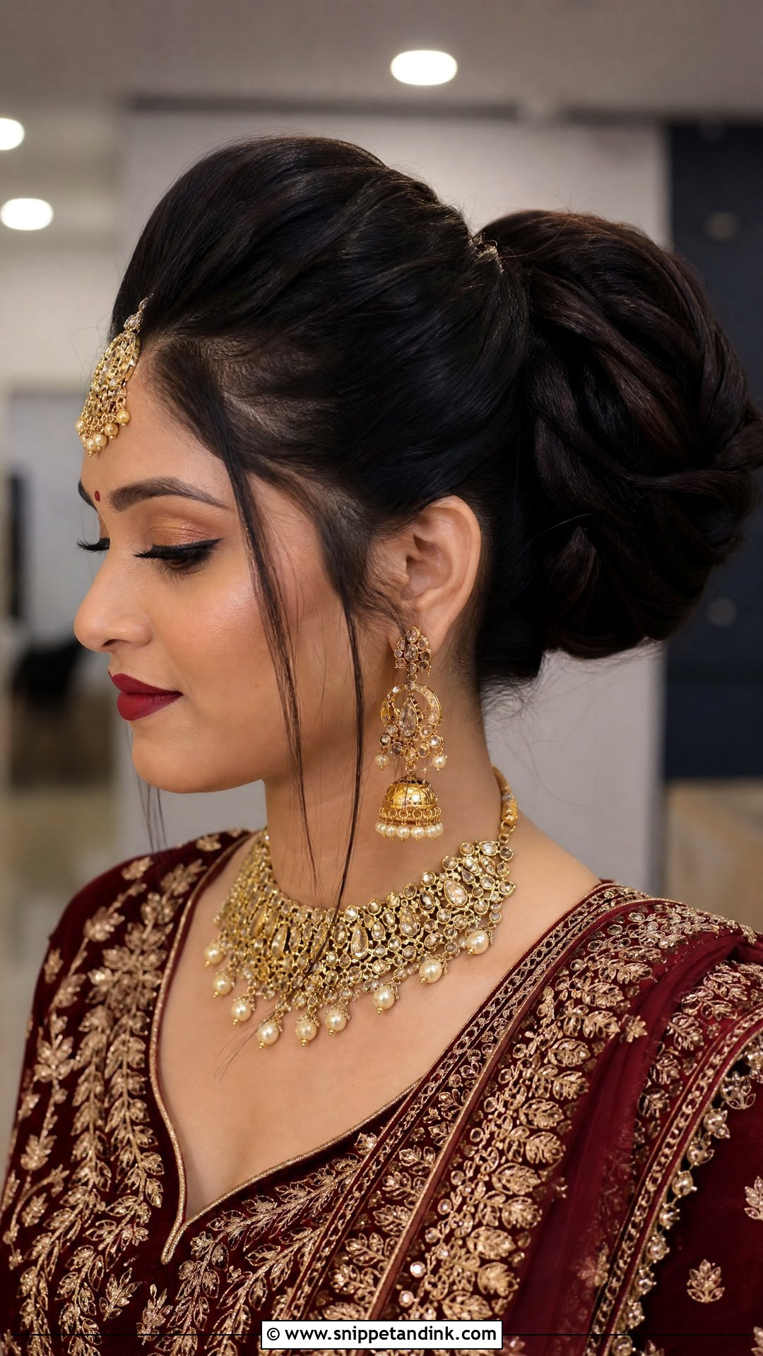 Voluminous Puff Juda Hairstyle - Snippet and Ink - 20 Jura Hairstyle for Wedding Ideas