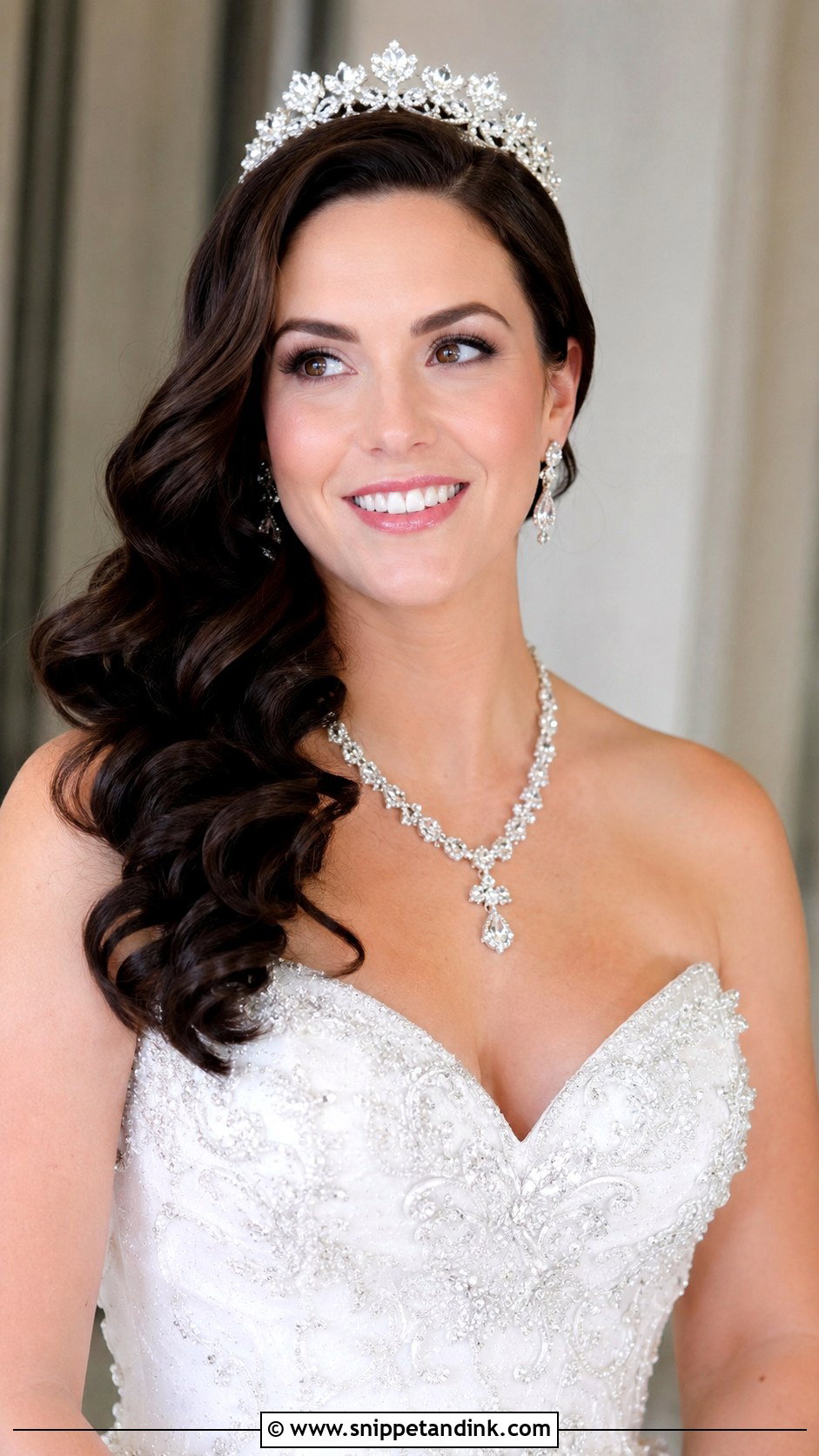 Voluminous Side Curls - Snippet and Ink - 20 Side Curls Wedding Hair