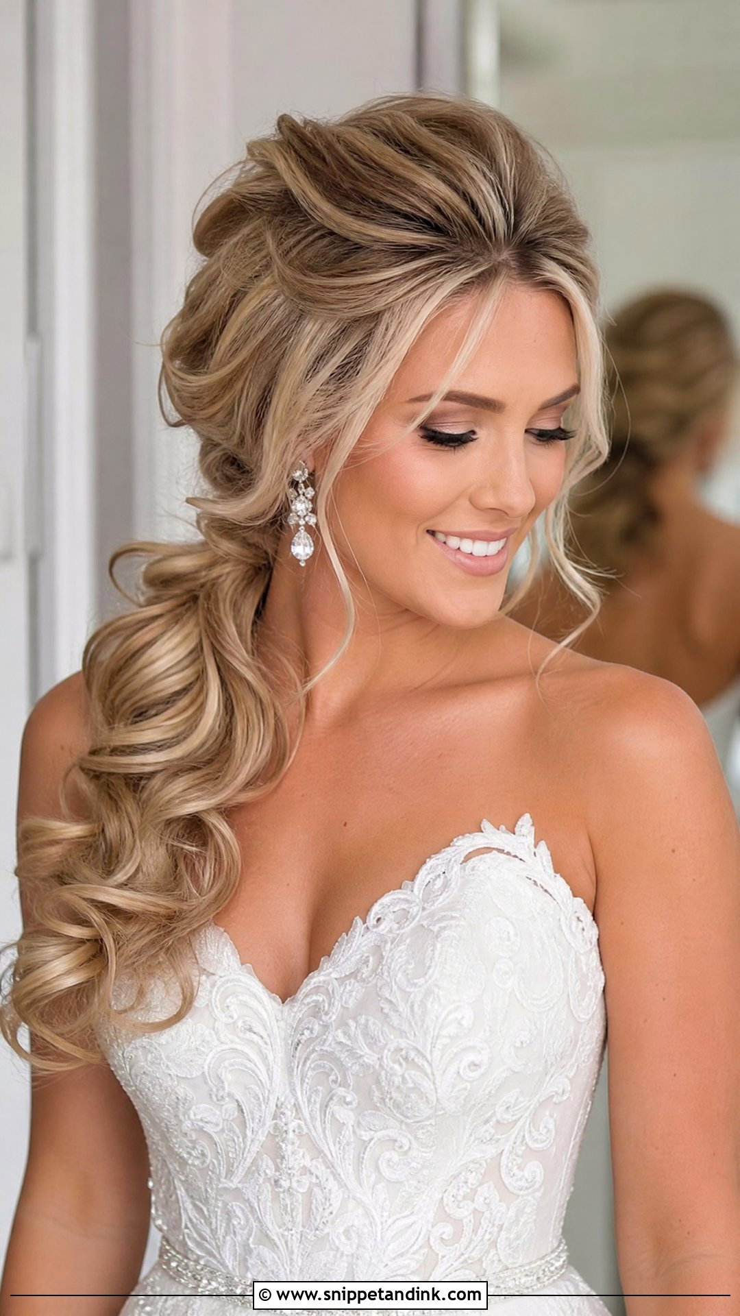 Voluminous Side Ponytail - Snippet and Ink - 25 Side Ponytail Wedding Hairstyles