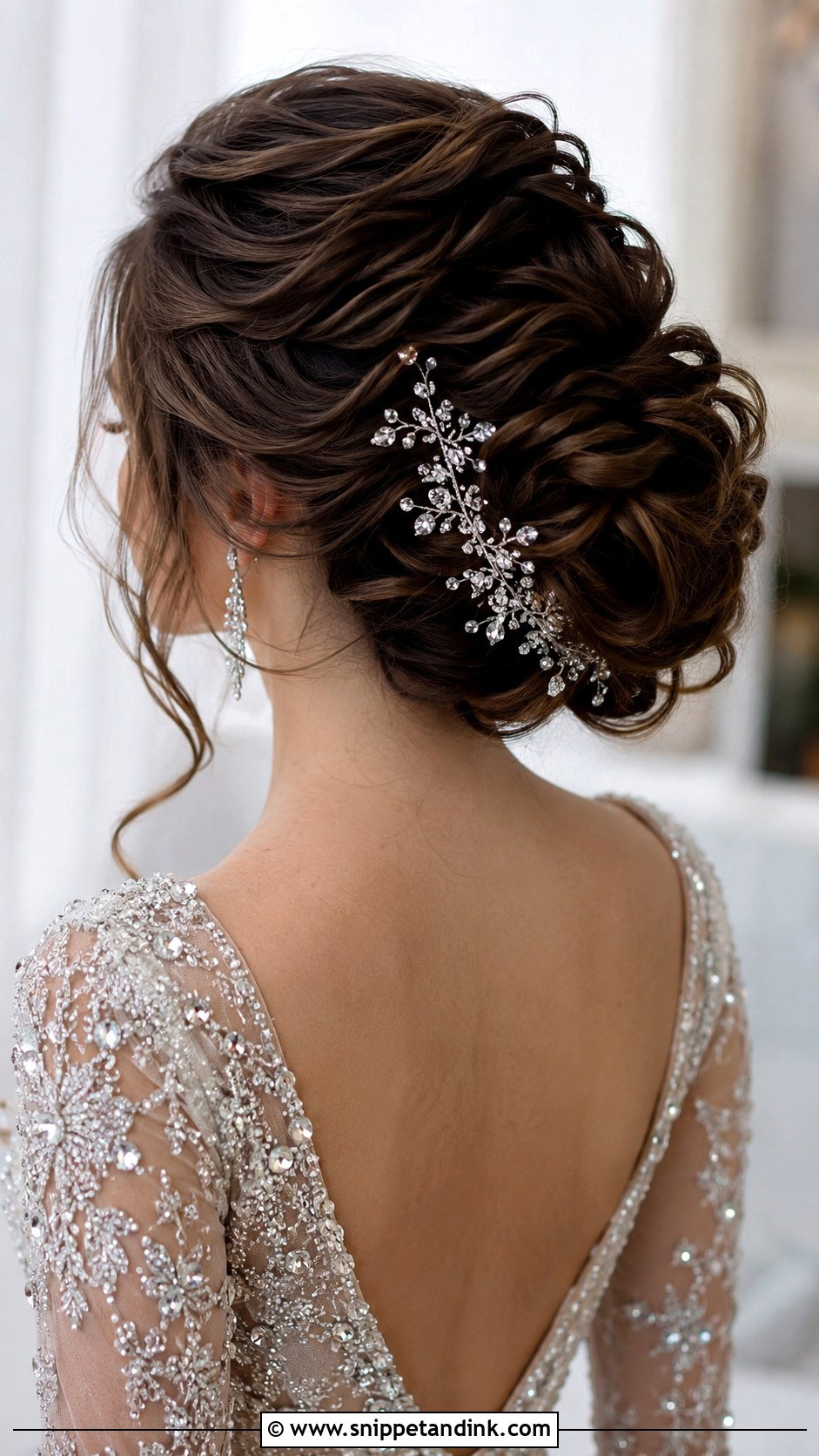 Voluminous Twisted Updo - Snippet and Ink - 25 Brunette Wedding Updo Ideas
