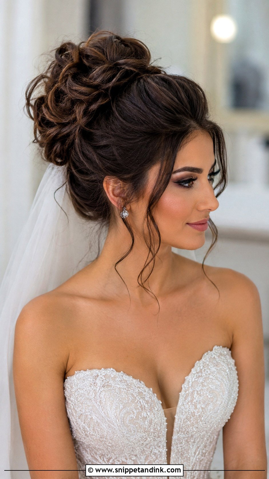 Voluminous Updo For Long Hair Wedding - Snippet and Ink - 15 Voluminous Updo Wedding Ideas