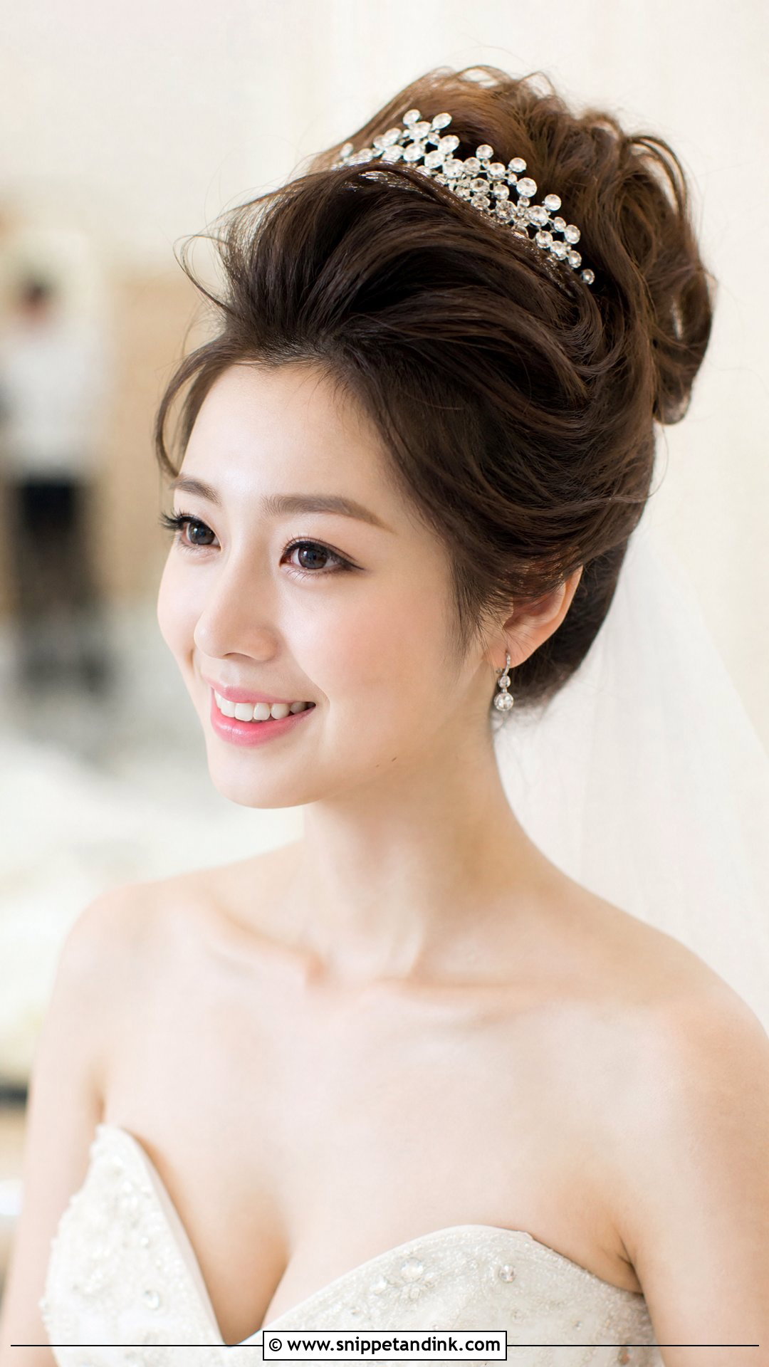 Voluminous Updo For Strapless Gowns - Snippet and Ink - 20 Chinese Wedding Hairstyles