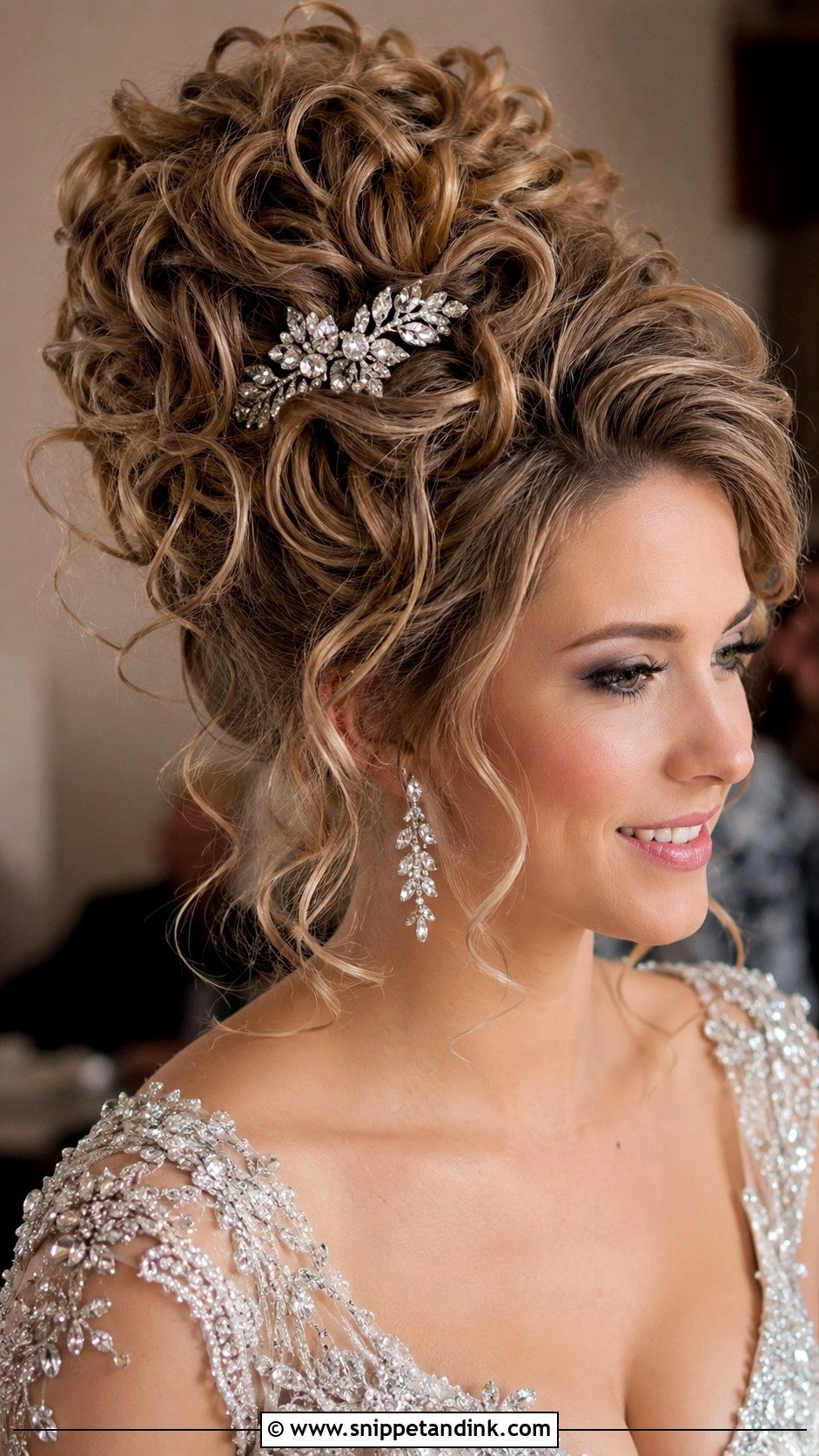 Voluminous Updo With Curls - Snippet and Ink - 35 Wedding Hair Updo Ideas