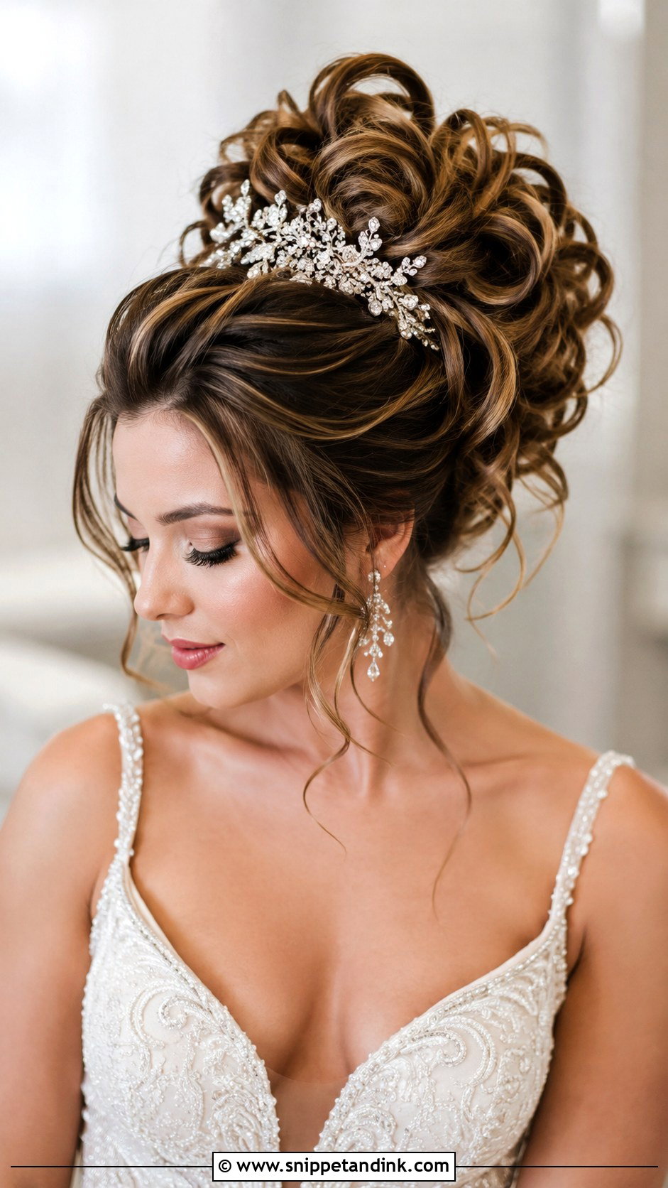 Voluminous Updo With Curls - Snippet and Ink - 25 Bridal Hair Up Ideas