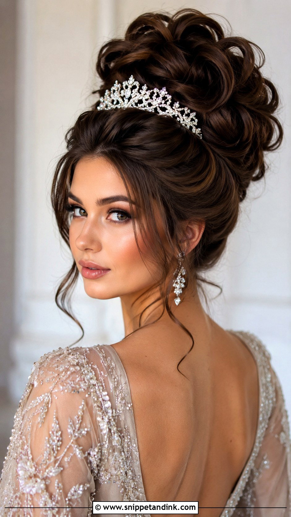 Voluminous Updo for Long Thick Hair - Snippet and Ink - 25 Long Hair Updo for Wedding Ideas