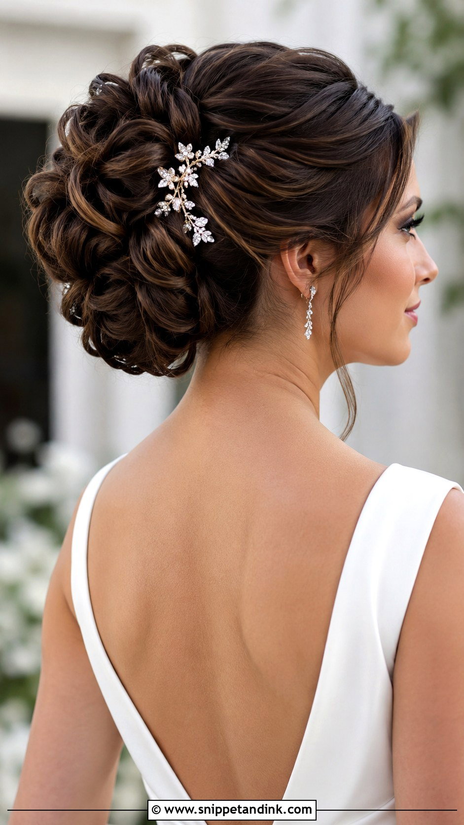 Voluminous Updo for Thick Hair - Snippet and Ink - 30 Bride Updo Hairstyles