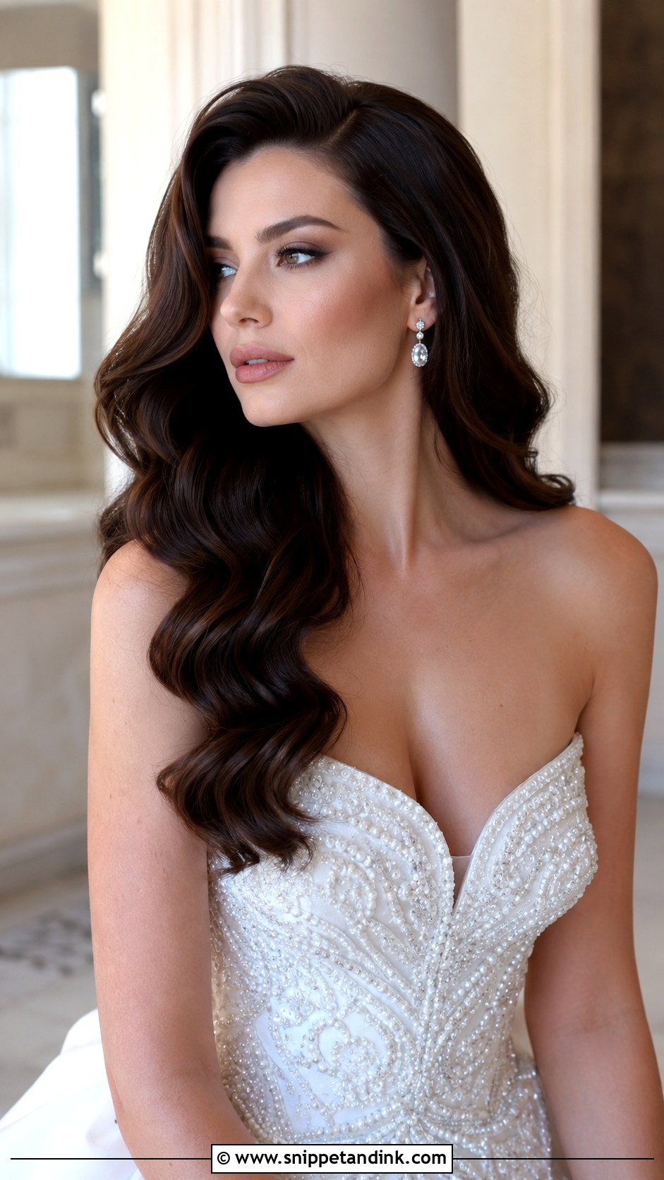 Voluminous Waves for Bride - Snippet and Ink - 25 Wedding Hair Waves
