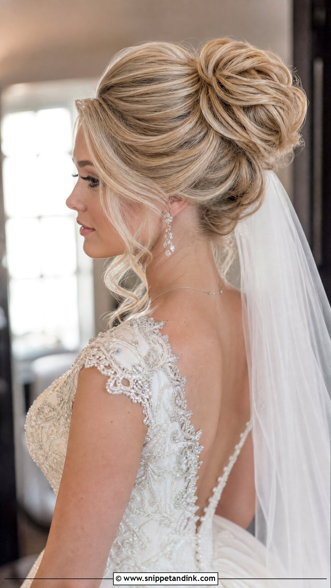 Voluminous Wedding Bun For Long Hair - Snippet and Ink - 20 Wedding Buns for Long Hair