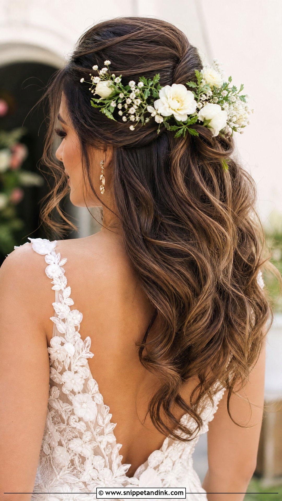 Voluminous Wedding Hair With Flowers - Snippet and Ink - 20 Voluminous Wedding Hair Ideas